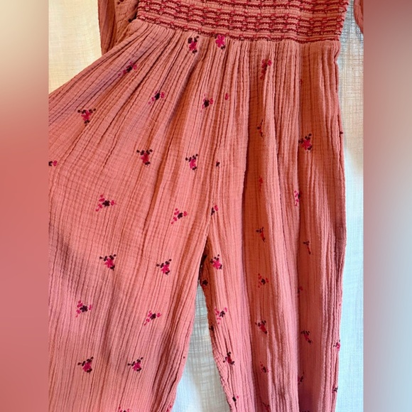 NWOT Free People Dahlia Embroidered Jumpsuit - Picture 12 of 12